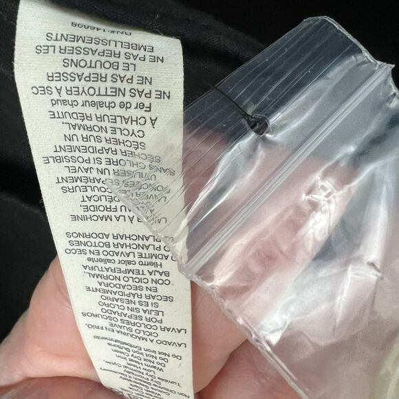 ED by Ellen Degeneres Jacket Blazer 12 Black Notch Lapel Two Button Patch Elbow - Picture 6 of 9